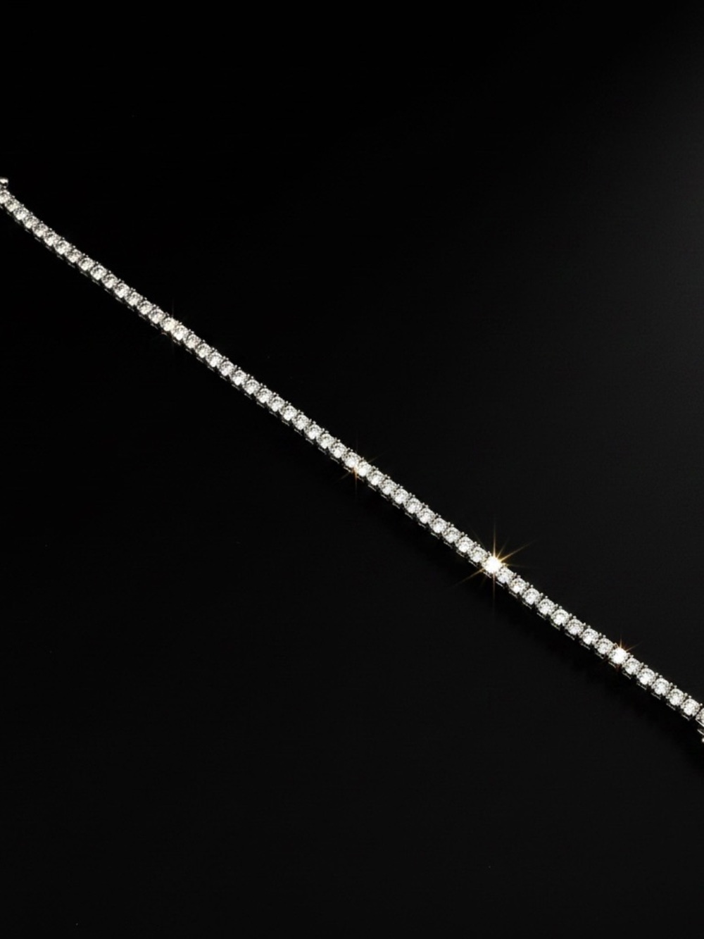 925 Silver, 5.6CTW Moissanite Tennis Bracelet